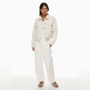 Aritzia Wilfred Free Autumn Shirt Jacket in Heather Bone Size Large